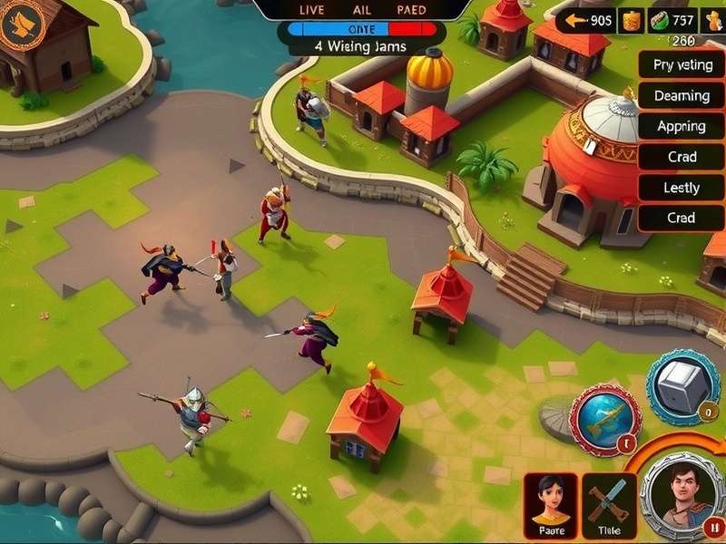 Dominion Lords Game Interface Showing Indian-inspired Fantasy World